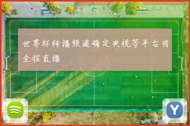 世界杯转播频道确定央视等平台将全程直播