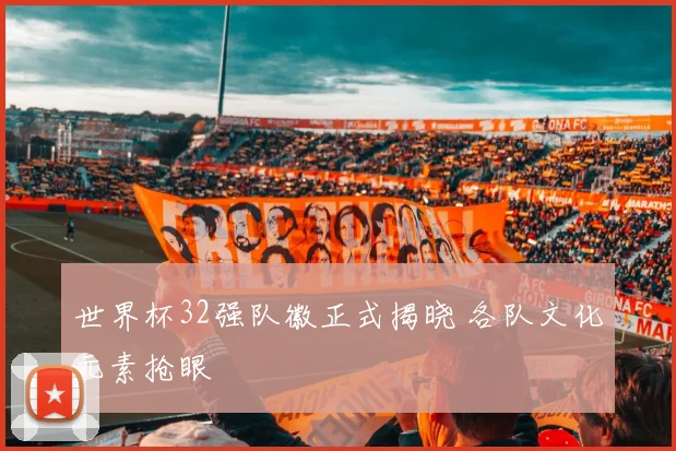 世界杯32强队徽正式揭晓 各队文化元素抢眼